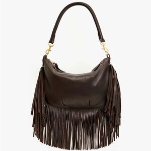 Clare V. Mahogany Fringe Petit Moyen